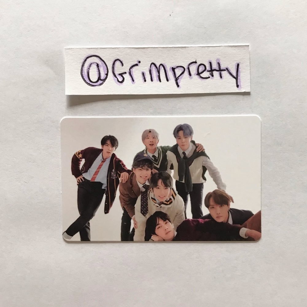 BTS Map Of The Soul 7 Version 4 Group Photocard